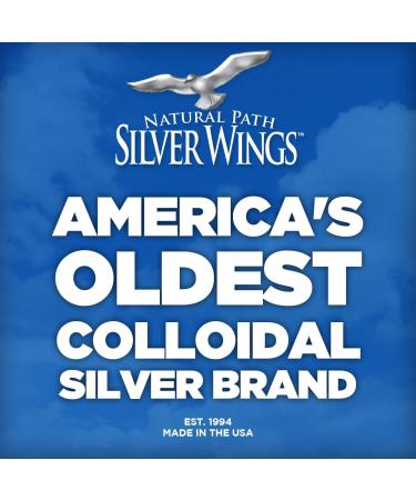Natural Path Silver Wings Colloidal Silver 250ppm 8 Fl. Oz. - Immune Support Supplement - Buy Online on GoSupps.com