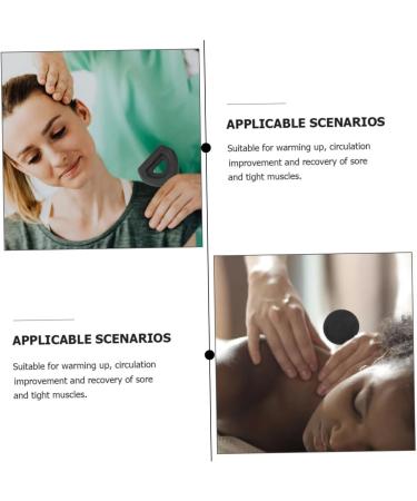 Beaupretty Fascia Gun Head - Muscle Massage Device Accessories | Relaxation Vibration Tool | Head Massage Tips | 9x6x2cm Black - Buy Online on GoSupps.com