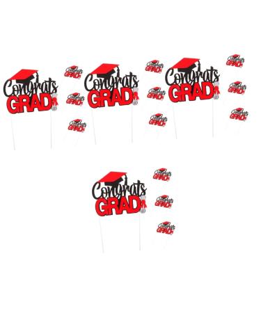 INOOMP 16 Pcs Graduation Row Graduation Party Supplies 2023 Graduation Cake Decorations Graduation Cupcake Toppers Grad Picks Food Decor Graduation Cake Picks Paper Cup Graduation Season