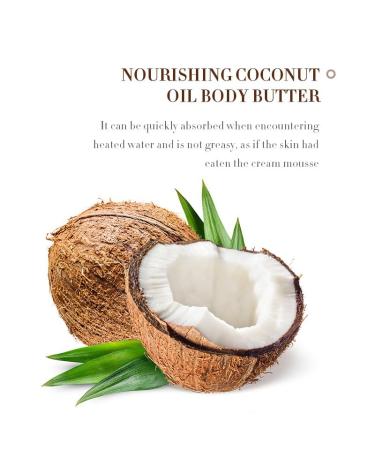 Coconut Body Butter for Dry Skin | Organic Hand & Body Moisturizer for Smooth Radiant Skin | 24-Hour Hydration - Buy Online on GoSupps.com