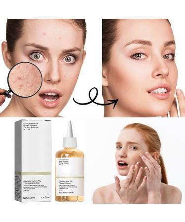 Glycolic Acid Toning Solution Glycolic Sour 7% Toner Glycolic Acid 7% Lotion Acid 7% Toning Resurfacing Solution Aloe Facial Toner Hydrating Face Serum Skincare Hyaluronic Acid Serum 100ML - Buy Online on GoSupps.com