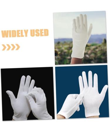 HAPINARY 12 Pairs Moisturizing Gloves Work Gloves Working Gloves Moisturizing Overnight Gloves White Cotton - Buy Online on GoSupps.com