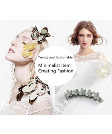 3 Pieces Banana Hair Clips Nonslip Fish Combs Plastic Banana Classic Hair Clips Stong Hold Banana Clip French Barrettes Hair Accessories for Women and Girls - Buy Online on GoSupps.com