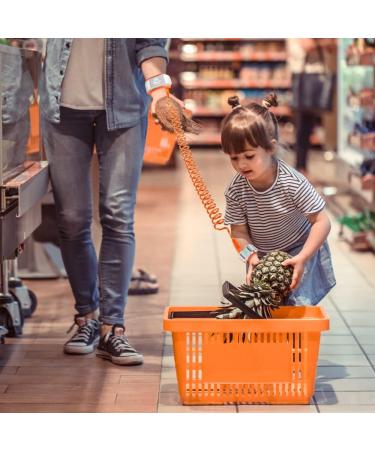 Lehoo Castle Toddler Rein for Walking 1.5M Wrist Reins with Induction Lock - Anti Lost Wrist Link for Toddlers - Orange - Buy Online on GoSupps.com