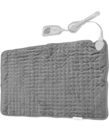 Soft Electric Heating Pad for Stiff Shoulders - Relieve Pain | EU Plug 220-240V - Silver Gray - Buy Online on GoSupps.com