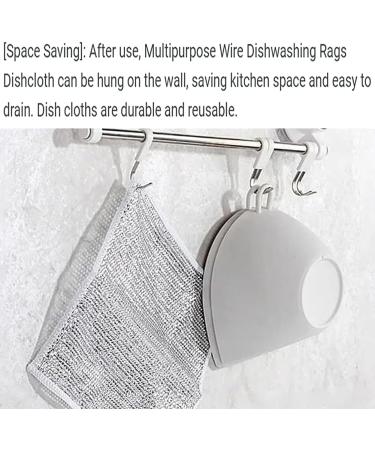 Kreypo Cloths Metal Wire Dish Rag Mesh Metal Wire Cleaning Rag Metal Wire Dishwashing Rag Double-Sided Mesh Metal Wire Cleaning Rag Multipurpose Wire Miracle Cleaning Cloths (10 Pcs) - Buy Online on GoSupps.com