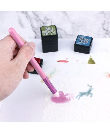 Yoseng Mini Ink Blending Brushes for Card Making - Set of 18 Brushes in 3 Models & 6 Colors - Small Art Blending Tool for Intricate Details - Buy Online on GoSupps.com