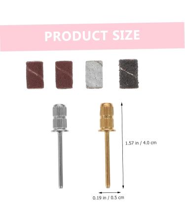 Housoutil 1 Set Nail Sand Circle Cap Drill Set Resin Abrasive Cloth Foot - Buy Online on GoSupps.com