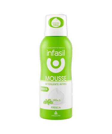 Infasil Fresh Intimate Mousse - Menthol & Lactate for Daily Hygiene | 6 x 150ml - Gentle & Refreshing - Buy Online on GoSupps.com