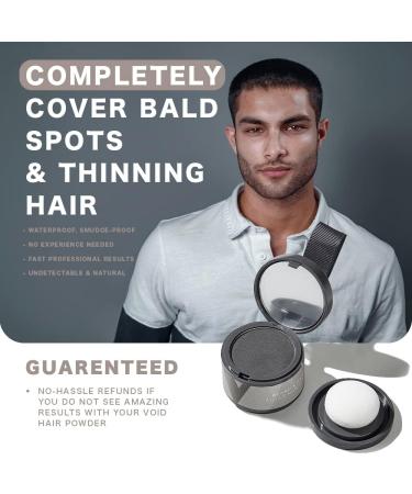 VOID Homme Hairline Powder (Dark Brown) Instant Hair Concealer for Root Cover up Mens Hair Powder & Hair loss Concealer Bald Spot Concealer Beard Filler Water-Resistant 48Hr Root Touch Up Powder - Buy Online on GoSupps.com