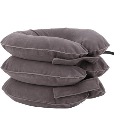 Inflatable Cervical Neck Traction Device Portable Neck Brace Support Stretcher Gray for Neck - Buy Online on GoSupps.com