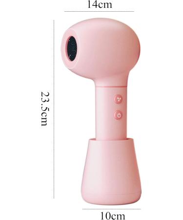 Wireless Hair Dryer Cordless Portable Blow Dryer with Hot and Cold Wind USB Rechargeable for Indoor Outdoor and Traveling Pink - Buy Online on GoSupps.com