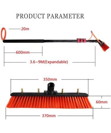 Window Cleaning Equipment Window Cleaning Brush Washing Set Equipment Telesextension Cleaning Pole 3.6M-9M Suitable For Photovoltaic Panel Cleaning Trucks Windows Window Glass Wall/18Ft/5.4M - Buy Online on GoSupps.com