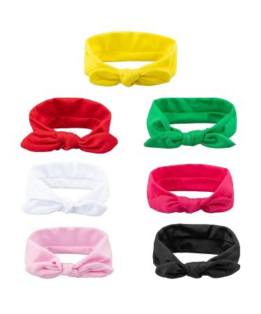 ORYOUGO Fashion Elastic Headband - Stretchy Solid Color Criss Hairband for Girls - Turban Knotted Rabbit Hair Band in Red - Buy Online on GoSupps.com