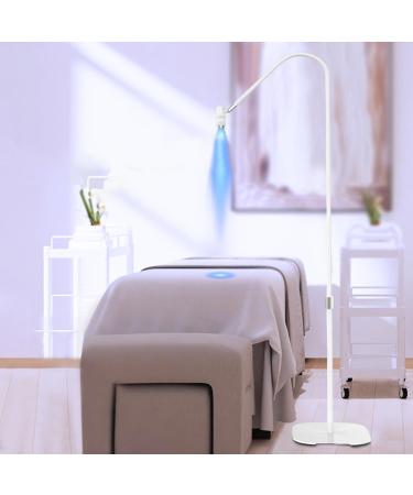 HUATOL LED Light for Lash Extension Adjustable Lash Lamp for Lash Artists Nail Tech LED Foot Pedal Gel Curing Lash Light Lamp with Goggles (White)