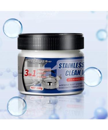 3 Metal Polish Wax Cream - Metal Polish Cream Multifunctional Rust Remover for Pot Bottom Black Scale Stainless Steel 3 Pcs 100g - Buy Online on GoSupps.com