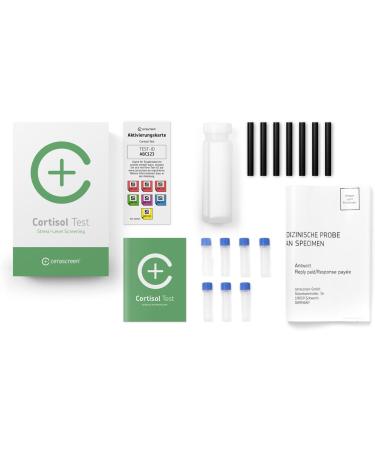 Cortisol Test Kit - Measure Stress & Hormones at Home | Cerascreen | Evaluate Exhaustion & Sleep Disorders - Buy Online on GoSupps.com
