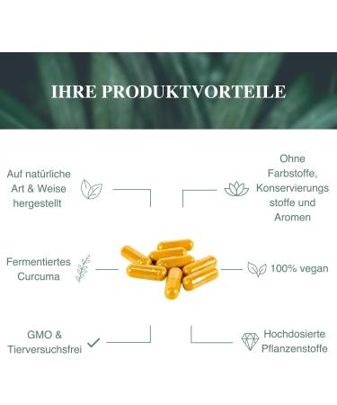 Lunatura Fermented Curcuma Capsules - Natural Curcuma Extract & Powder | 60 Capsules for Enhanced Wellness - Buy Online on GoSupps.com