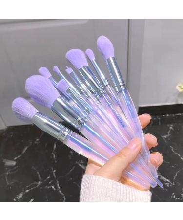 Evvmnaks Set of 20 Makeup Brushes Eyeshadow Foundation Blush Makeup Tools Plastic Purple - Buy Online on GoSupps.com