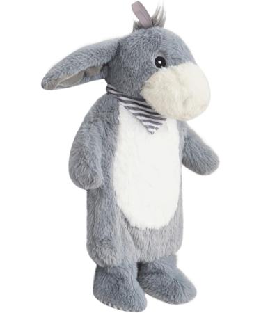 Premium 1L Children's Hot Water Bottle with Soft Fake Fur Cover - Natural Rubber Heat Pad for Kids - T V Rheinland Tested - Donkey Design - Buy Online on GoSupps.com