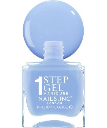 Nails Inc Nails Inc Topless Kim (sky blue) - UV-free gel nail polish - 1-step manicure that lasts up to 8 days - Quick drying - Vegan & 21-free - For children and adults - No base or top coat required - Buy Online on GoSupps.com