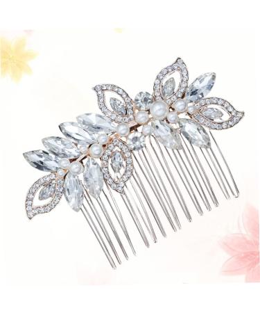 Didiseaon 1pc Barrettes for Women Bridal Hair Comb Rhinestone Headpiece Rhinestone Hair Comb Hair Jewels for Women Flower Girl Hair Accessory Tiara Bride Hair Accessories Wedding - Buy Online on GoSupps.com