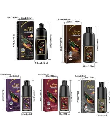 5PCS Hair Dyeing Shampoo 3-in-1 Rapid Hair Dyeing Repair Dry Cleaning Nourishing Hair Roots Restoration Hair Coloring Black Shampoo - Buy Online on GoSupps.com