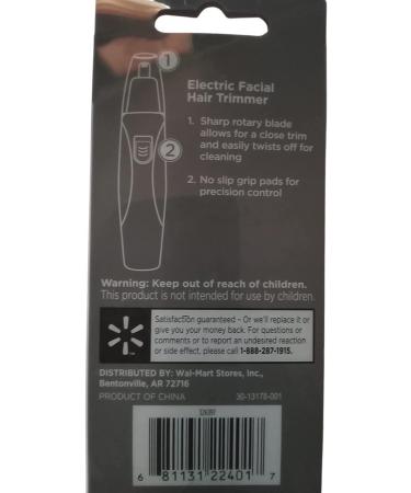 Equate Electric Facial Hair Trimmer | Precision Grooming for All Skin Types - Shop Now - Buy Online on GoSupps.com