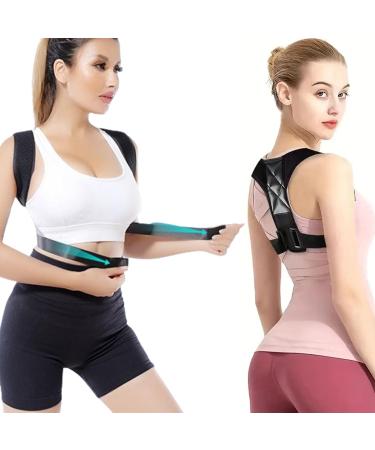 Back Straightener Back Brace Posture Corrector for Women & Men Women Men Braces Spine&Back&Shoulder&Neck Pain Relief Straightener Breathable & Adjustable(Black/One Size) - Buy Online on GoSupps.com