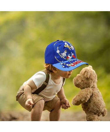 Sonic Baseball Cap for Kids - Adjustable Snapback Sun Hat - Blue & Black Cartoon Summer Hat - Perfect Birthday Gift & Sports Cap - Buy Online on GoSupps.com