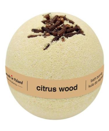 BRAVO ALFRED Foaming Bath Ball Made Poland Stara Mydlarnia 200g - Bath Bomb for Moisturising Dry Skin Perfect for Foaming Bath & Spa (Citrus Wood 200g (1 Pack))