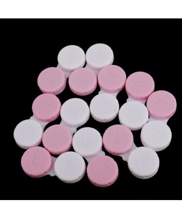 Tiuimk Contact Lens Case - Double Storage Container for Soaking Eyepieces 10pcs Pink Rose - Ideal for Eyewear Care & Travel - Buy Online on GoSupps.com