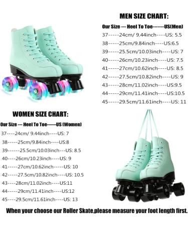 XUDREZ Shiny Double Row Roller Skates for Women and Men with Flash Wheels - Women's 10.5/Men's 9 - Buy Online on GoSupps.com