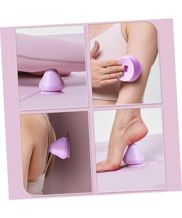 Frcolor 5-Piece Massage Ball Suction Cups | Body Massage Devices for Feet Back & Neck | Muscle Relief Tools | Purple 7.5x7cm - Buy Online on GoSupps.com