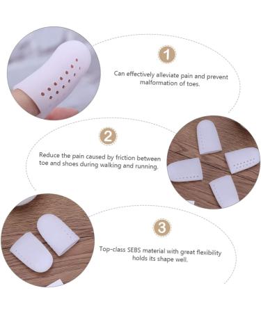 Healeved Anti-Wear Finger and Toe Protectors - 10 Pairs | Protective Cover for Crease Prevention, Friction Reduction, Arthritis Relief | Thumb, Index Finger, Big Toe Guards - Buy Online on GoSupps.com