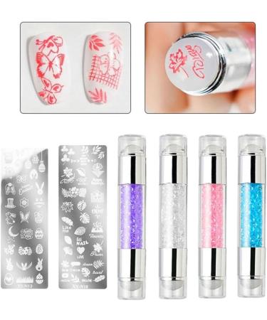 nail printing template Nail Printing Tool Nail Polish Pattern Making Aids Nails Seal Mold Nail Stamp Plate Purple - Buy Online on GoSupps.com