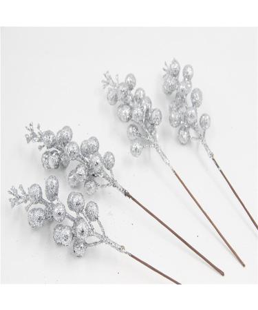 Shop 12pcs Glitter Berry Artificial Stems for Christmas & Spring Decor - Ideal for Tree Decorations & Holiday Crafts - Buy Online on GoSupps.com