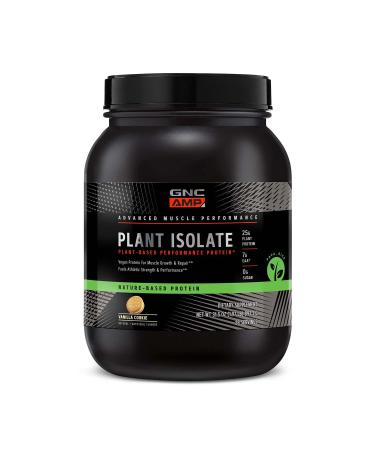 GNC AMP Nature-Based Protein | Vegan Protein for Muscle Growth & Repair | Fuels Athletic Strength & Performance | Vanilla Cookie | 28 Servings