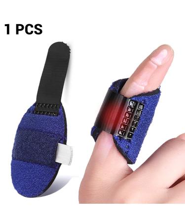Finger Splint & Mallet Finger Brace - 3D Breathable Fabric Stabilizer for Stenosing Tenosynovitis Relief - One Size (Blue - Buy Online on GoSupps.com