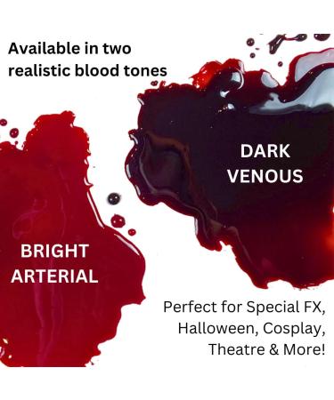 Mehron Stage Blood Dark Venous 470ml Realistic Special Effects Blood for Theatrical & Film Makeup - Buy Online on GoSupps.com
