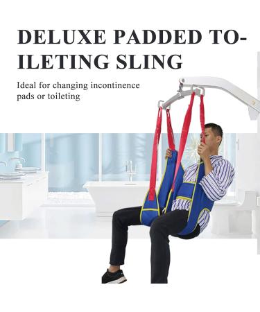 Transfer Nursing Sling Lift Toileting Sling Universal Body Transfer Sling Full Body Lift Sling Divided Leg Shower Sling Transfer Belt for Elderly Disabled Large - Buy Online on GoSupps.com