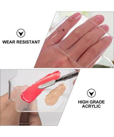 TOPBATHY Palette de Maquillage Acrylique 2 Styles Bague Ergonomique Plateau M langeur pour Vernis Ongles Nail Art Accessoires Manucure Professionnel Kit Cosm tique Pratique - Buy Online on GoSupps.com