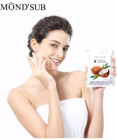 MOND SUB Coconut Oil Hand Mask Gloves for Dry Hands Set of 5 Pairs Moisturizing & Whitening Anti-Aging Hydrating Hand Care Gloves Soften Cutin/Supplement Nutrition Exfoliating - Buy Online on GoSupps.com