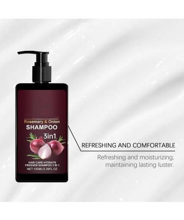  homomdy Onion Rosemary Shampoo for Hair Growth Hair Care Nourishing Cleansing 3 in 1 Anti Shedding Thicker and Stronger Hair Pill Control Cleanser in - Buy Online on GoSupps.com