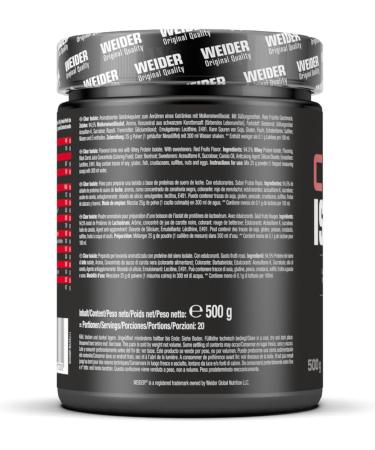 WEIDER Clear Whey Isolate fruity Whey Protein Isolate with high Protein content for fresh Eiweiß Shakes erstklassiges Eiweißpulver in Premiumquality zuckerfrei Red Fruits 500g - Buy Online on GoSupps.com