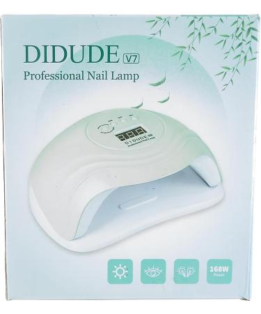 Didude 168W LED UV Nail Lamp - Professional Nail Dryer with Smart Sensor & 4 Timers | Ideal for All Gel Types at Home Salon - Buy Online on GoSupps.com