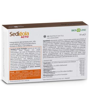  Bios Line ACTIVE SEAT - BiosLine - Throat Wellness - 20 Lozenges - Buy Online on GoSupps.com