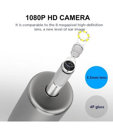 Buy DTD Wireless Ear Otoscope 3.5mm 1080P HD Earwax Cleaning Tool - Compatible with iOS & Android Tablets | International Shipping Available - Buy Online on GoSupps.com
