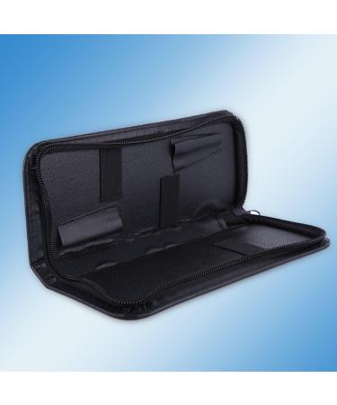 Professional PU Leather Zipper 2 Scissors Pouch Box Hairdressing Scissors Tool Bag PU Leather Zipper Scissors Bag - Buy Online on GoSupps.com