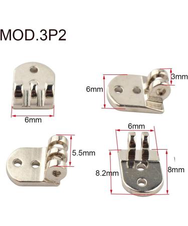 10 Pack Eyeglass Hinges - Acetate Sunglasses Spring Hinges for Plastic Eyeglasses Repair - Replacement Parts (Color: 3P2) - Buy Online on GoSupps.com
